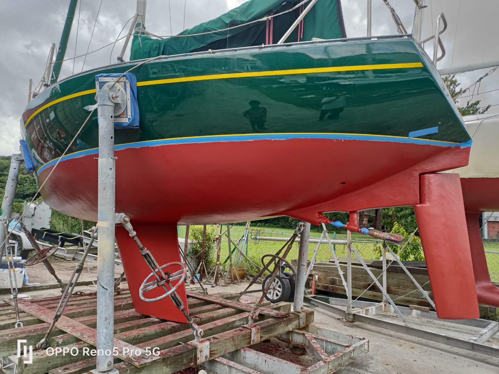 Hull coating — completed antifouling finish