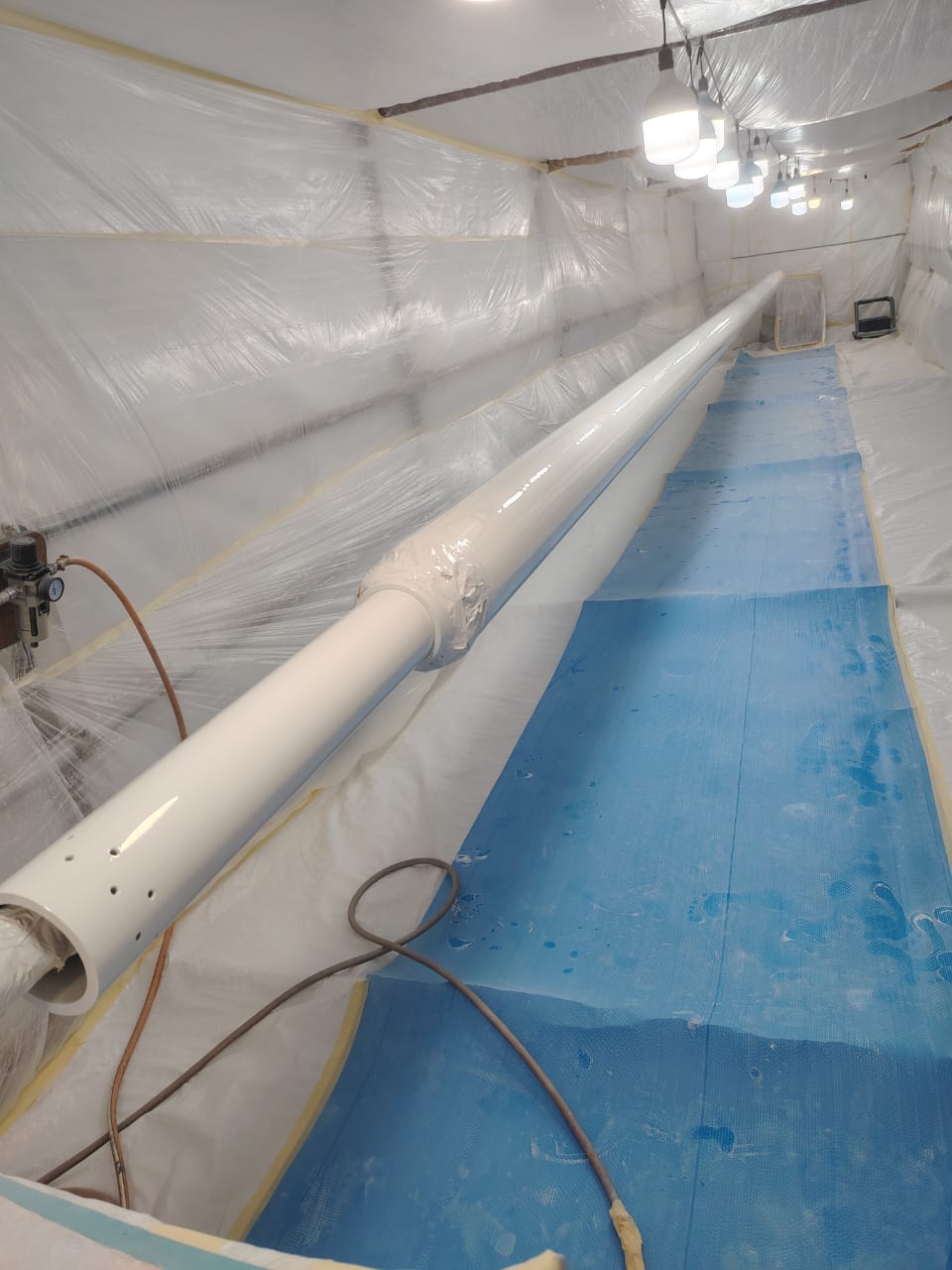Yacht painting project 2 — spray application and finish