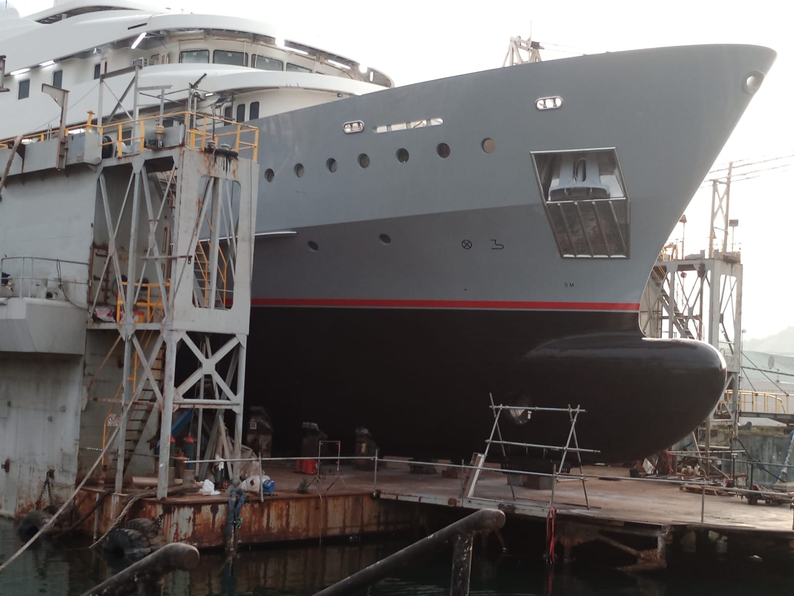 Yacht painting project 6 — final inspection result