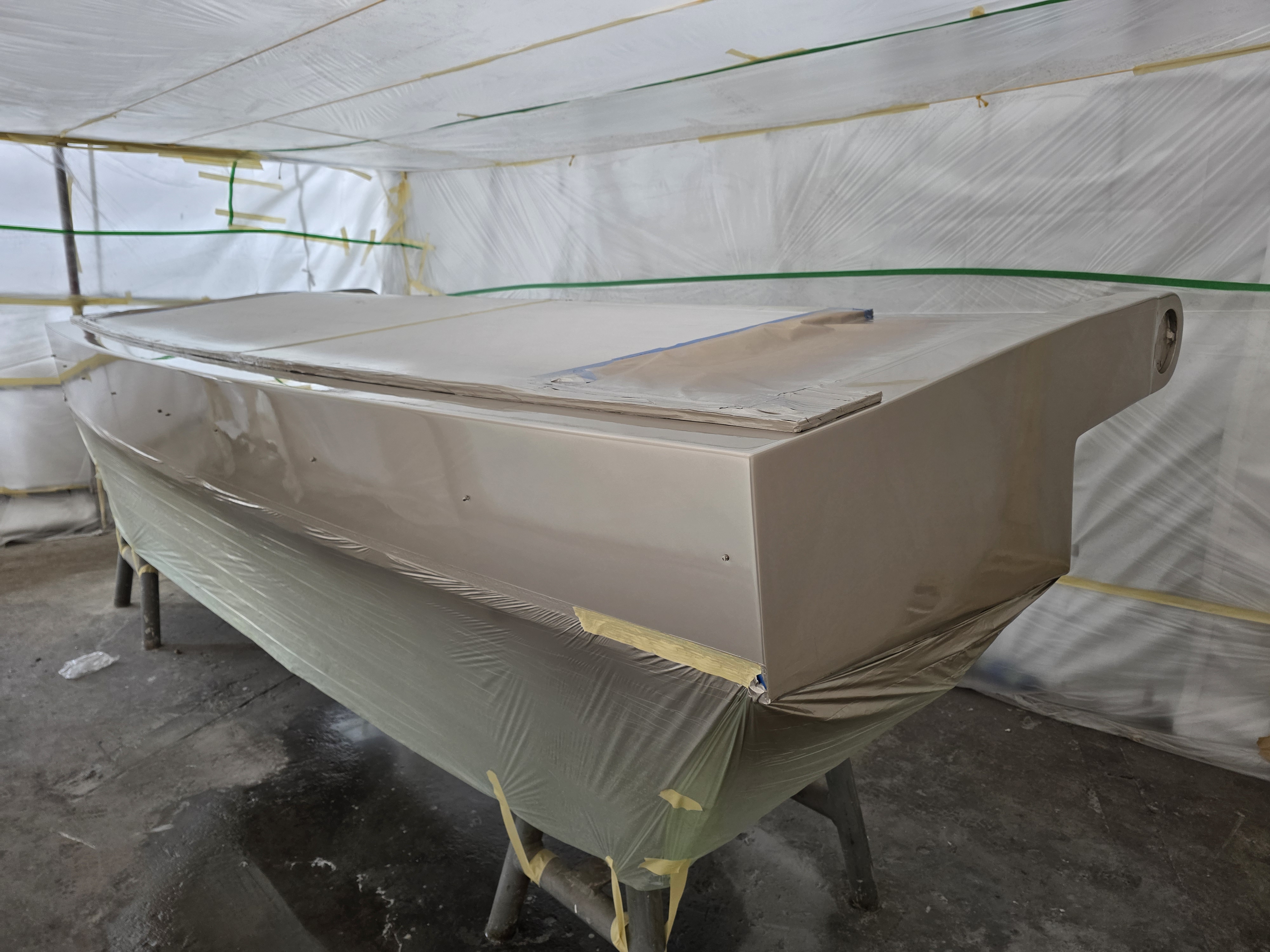 Yacht restoration project 3 — completed restoration finish
