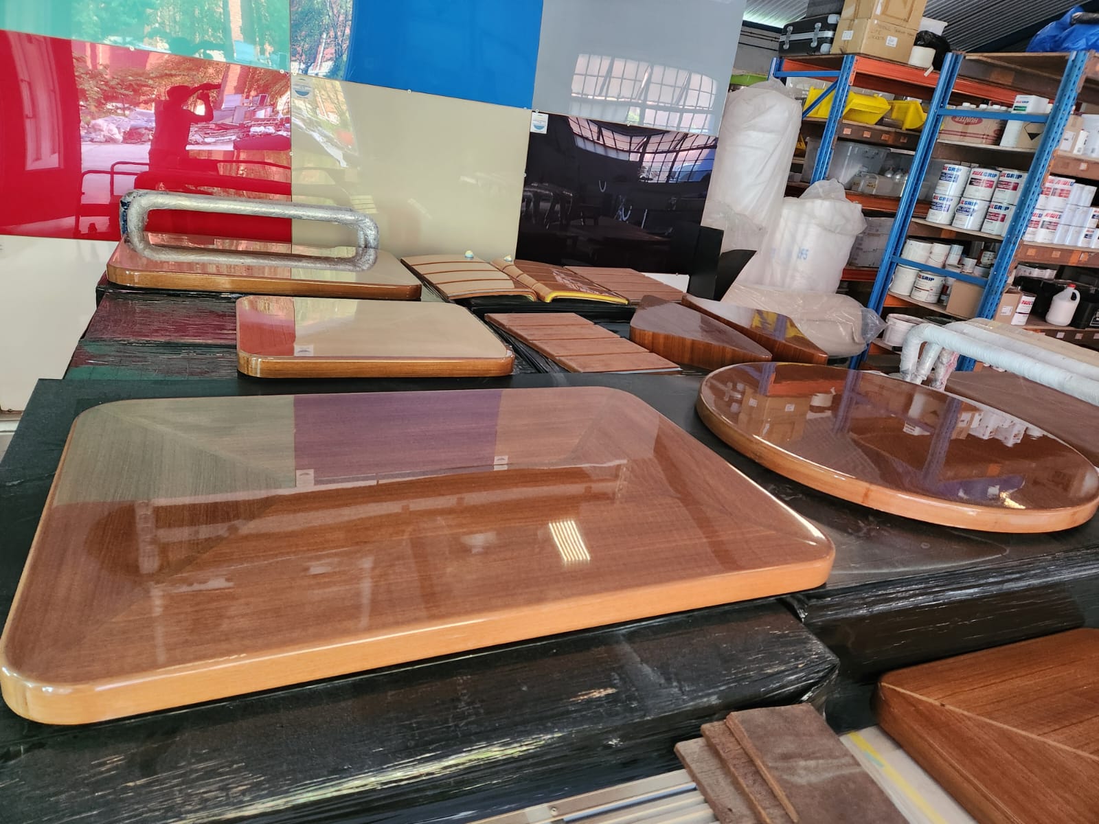 Yacht varnishing — recent brightwork project by ICS
